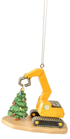 Excavator Ornament