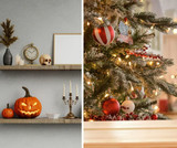How Celebrities Decorate for Halloween and Christmas
