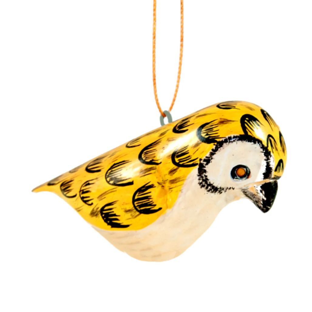Owl Wood Bird Ornament owl-wood-bird-ornament
