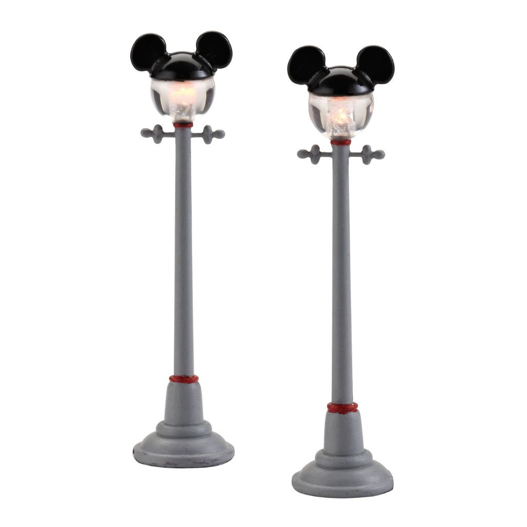 Department 56 - Disney Village - Mickey Mouse Street Lamps Set of 2