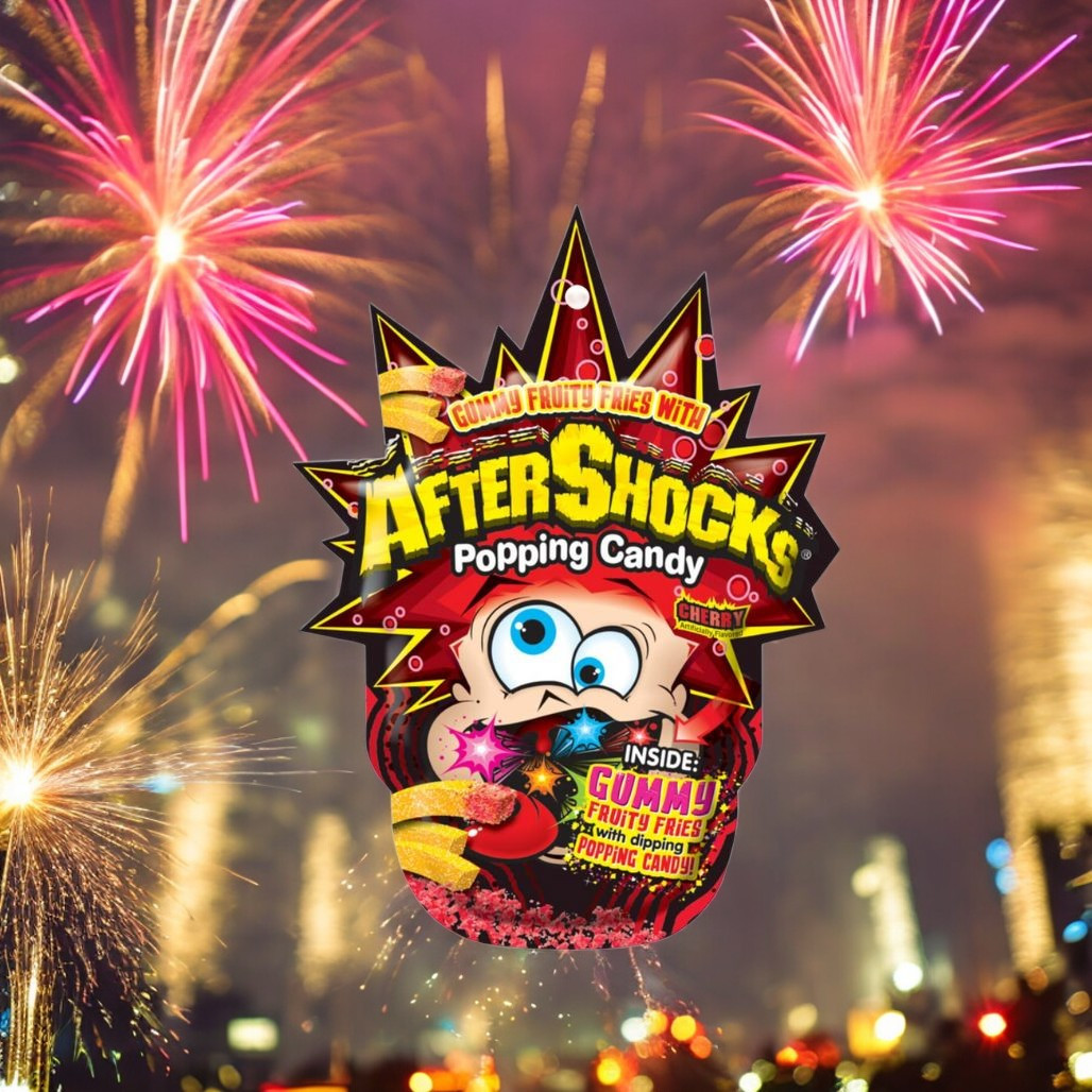 Aftershock Gummy Popping Fries – Cherry Flavor Explosion