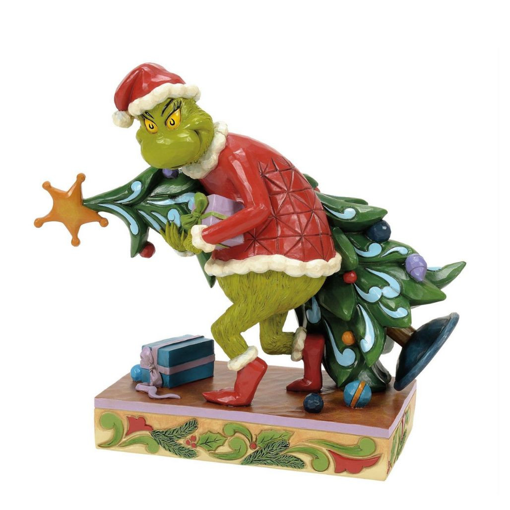 ぽ*☆様 新品　グリンチ クリスマスツリー ジムショア　Jim Shore 約2 Jim Shore - Dr. Seuss - Grinch Carrying/Stealing Christmas Tree