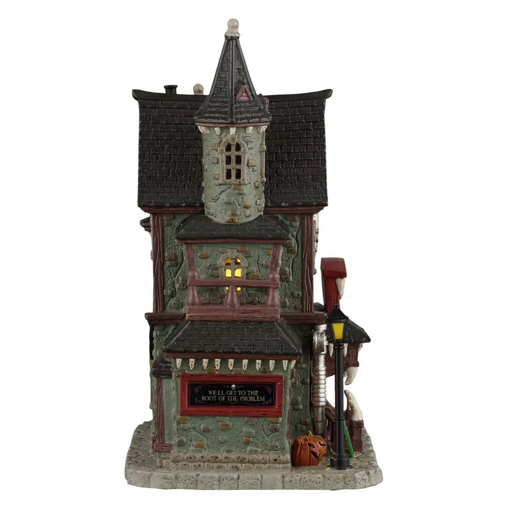 Lemax Spooky Town Frightful Fangs Dentistry | Lighted