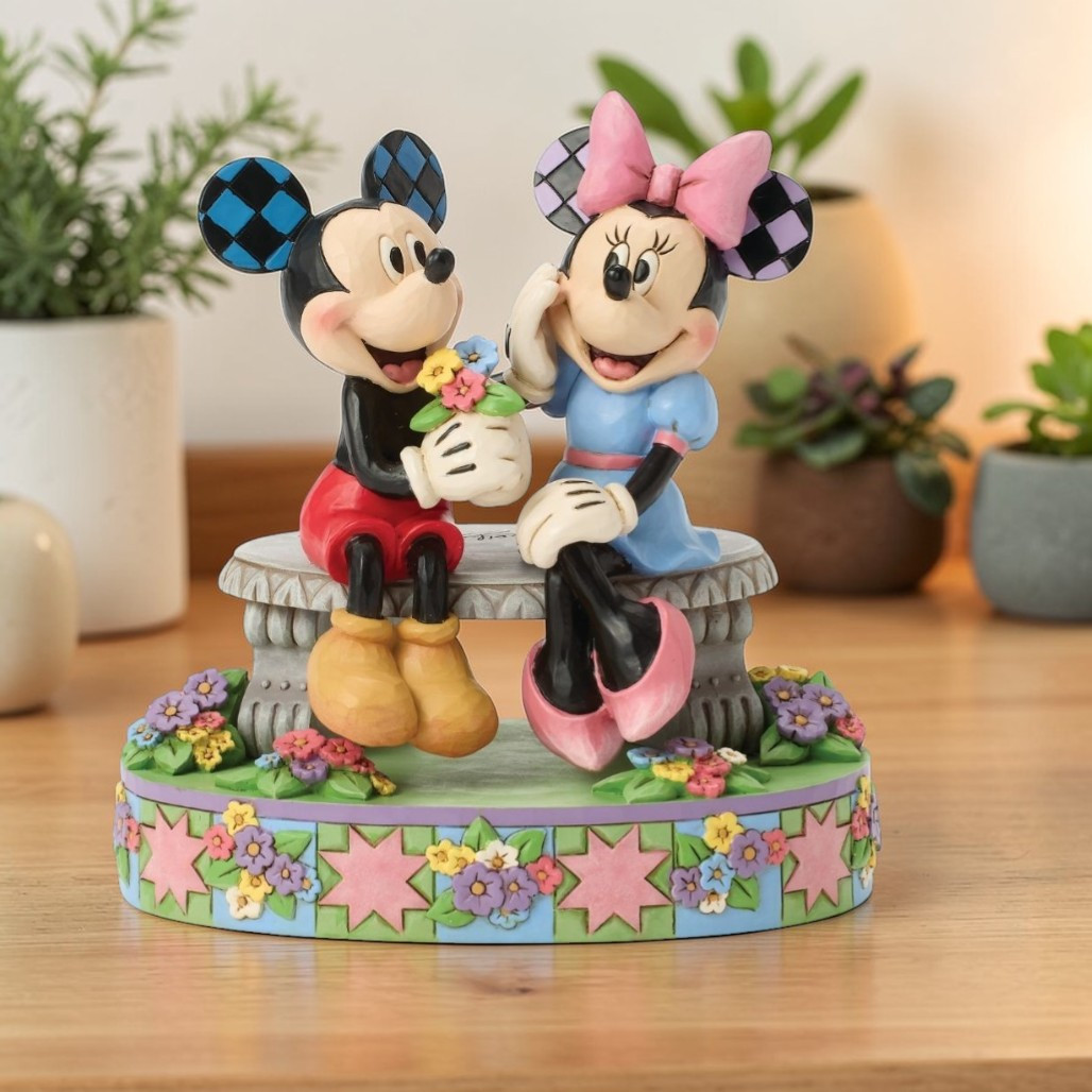 Jim Shore A Blooming Romance | Mickey and Minnie Figurine