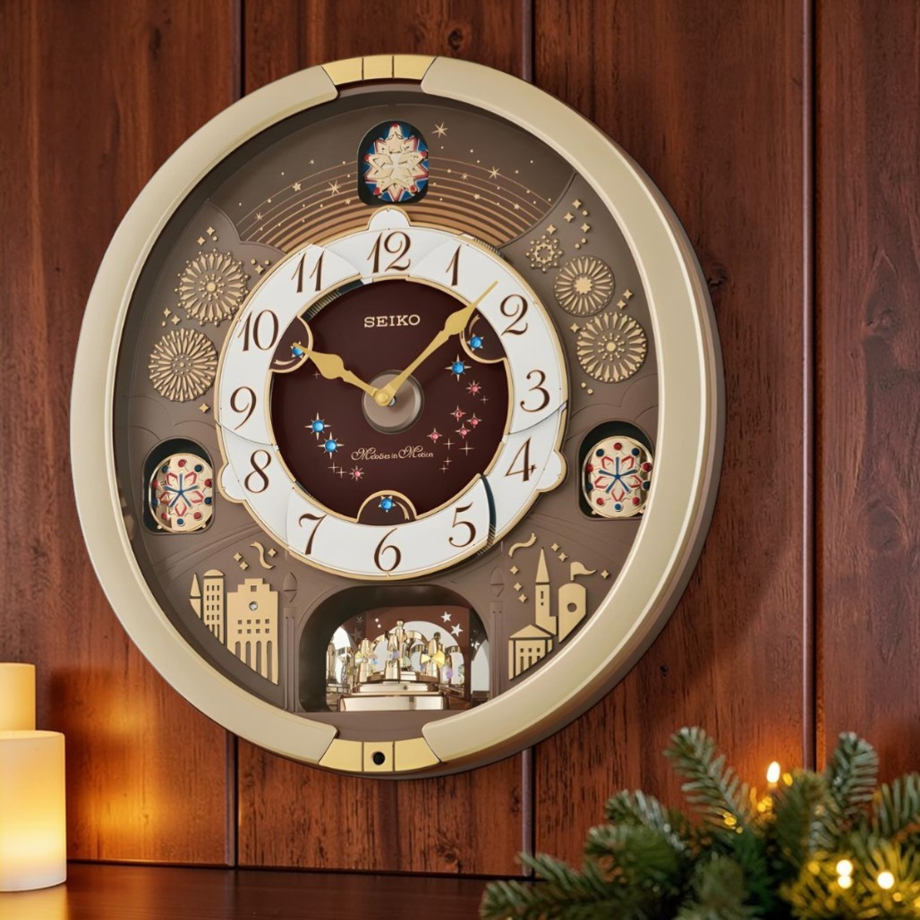 Seiko Golden Tones & Tunes Clock | 30 Melodies