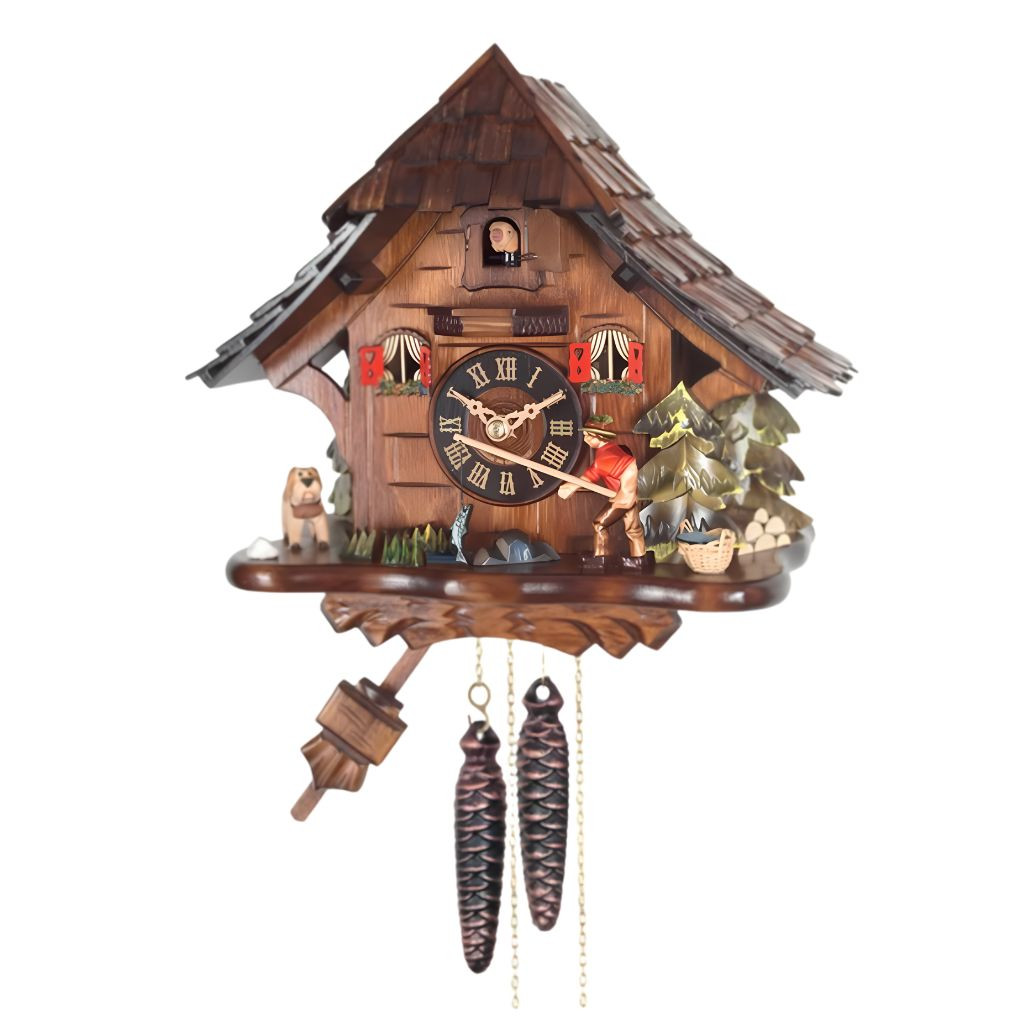 Engstler Black Forest Fisherman Cuckoo Clock