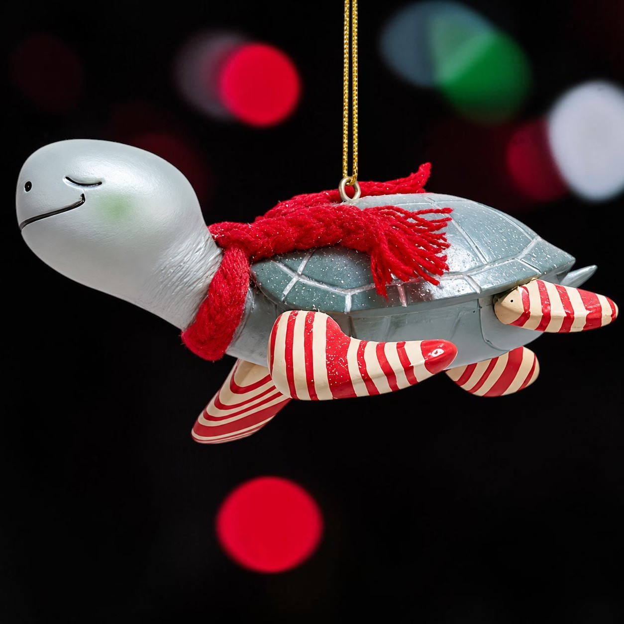 Kurt Adler Candy Cane Turtle Ornament | The Christmas Loft