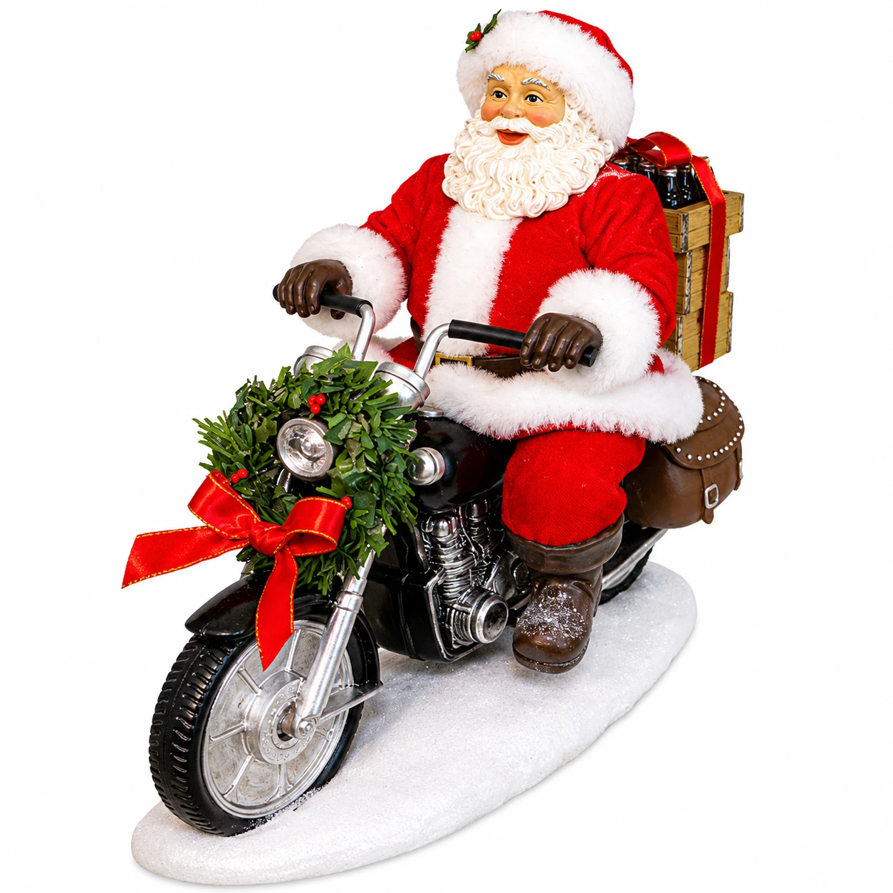 Kurt Adler Fabriché Coca-Cola Santa Motorcycle Figure