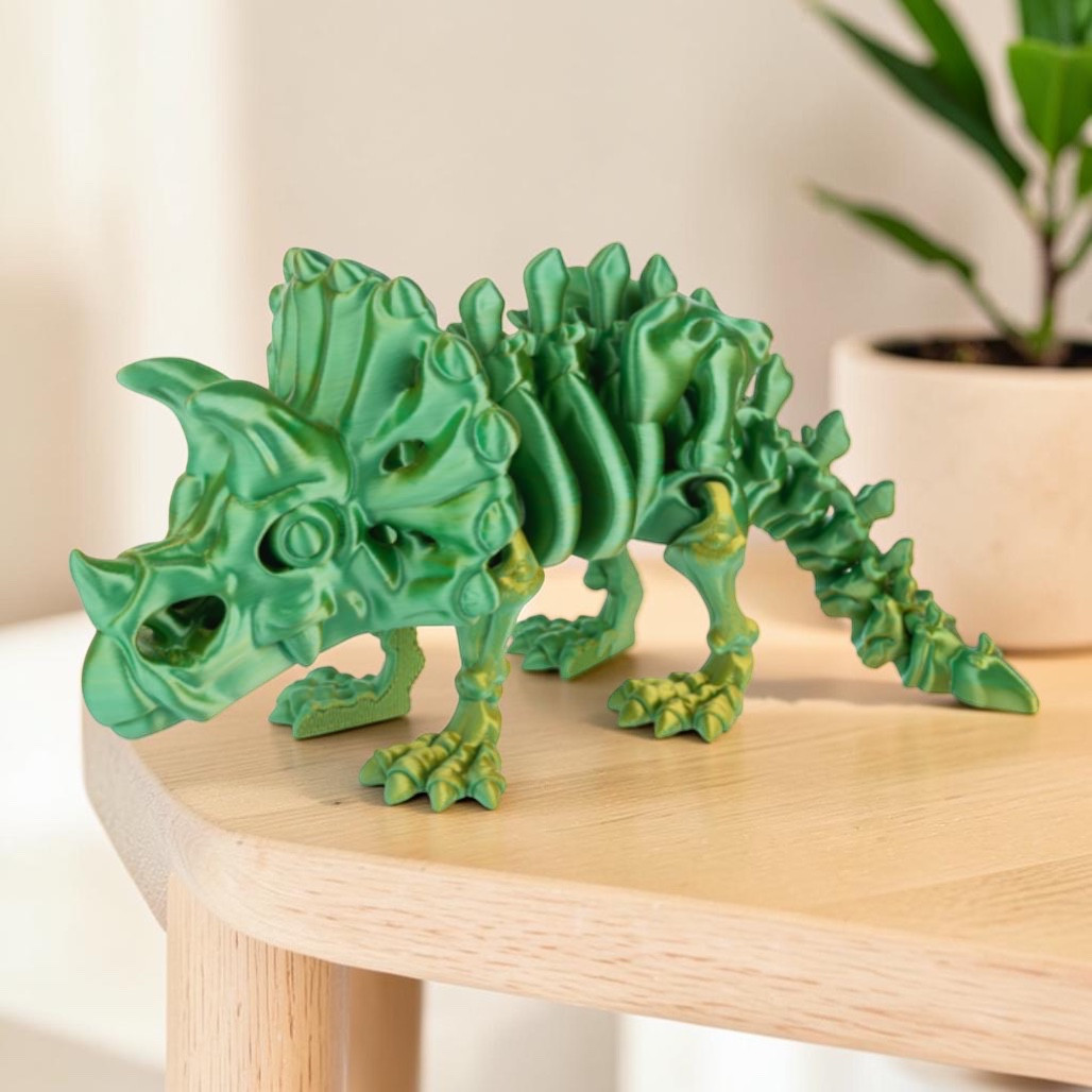 Shimmer Creatures Green Triceratops