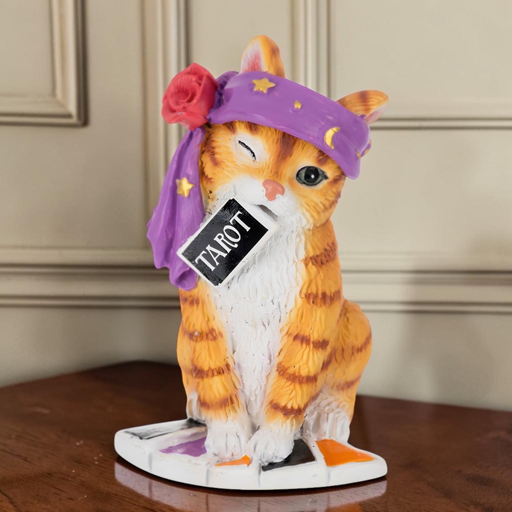 Clairvoyant Critters Cat Figurine with Headband