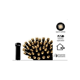 Lumineo Battery Operated 96 LED Warm White Light Set - 23.3 Feet Lumineo Battery Operated 96 LED Warm White Light Set - 23.3 Feet