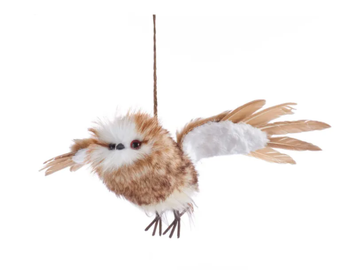 Brown With White Fur Flying Owl Ornament
Brown With White Fur Flying Owl Ornament