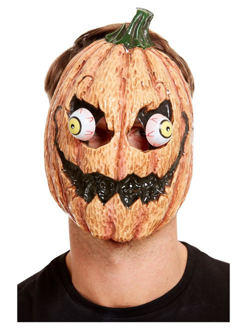 Smiffy's Overhead classic pumpkin Halloween mask
