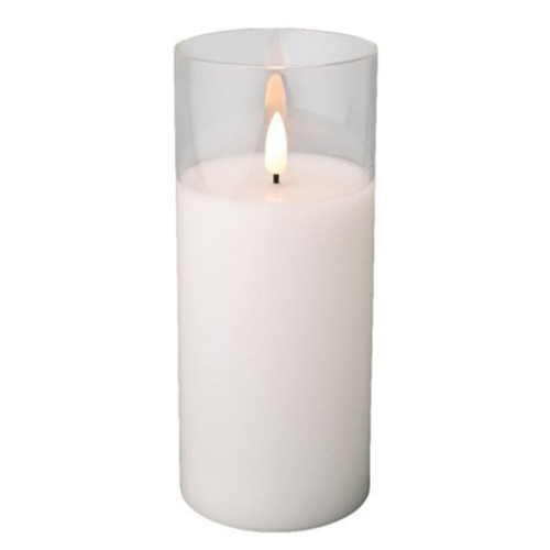 7" Flameless Warm White Pillar Candle
