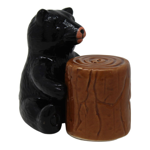 Black Bear Climbing Tree Salt And Pepper Set