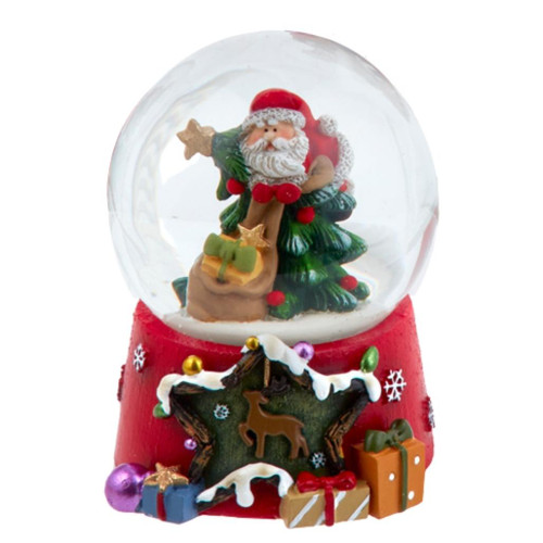 Santa with A Sack Water Globe
