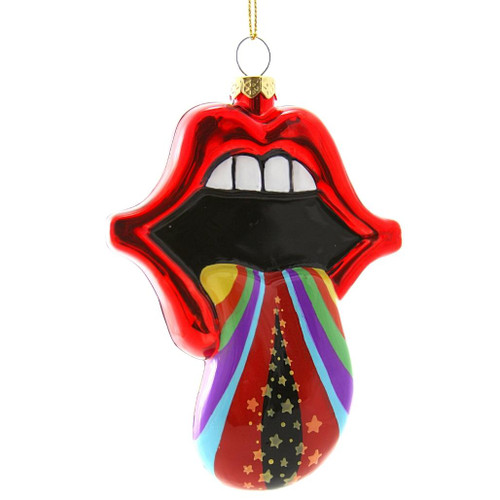 Cody Foster & Co - Galactic Lips Blown Glass Ornament
