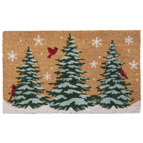 Ganz - Cardinal in Winter Forest Doormat
