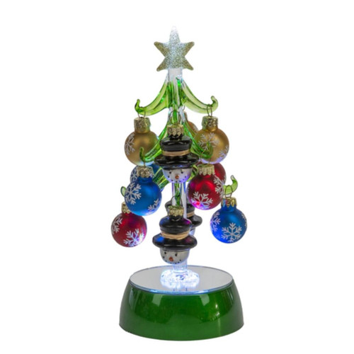 Ganz - Light Up Christmas Tree with Snowmen Ornaments
