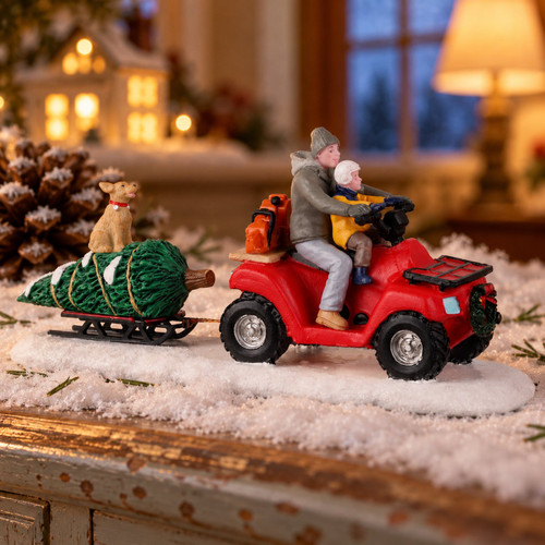 Lemax Holiday Haul – collectible Christmas village piece displayed in a cosy home