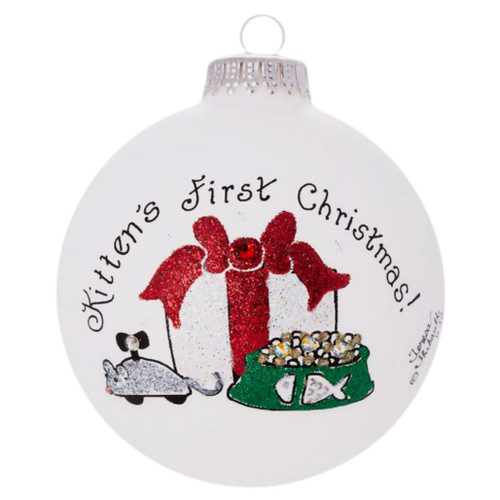 Heart Gifts By Teresa - Kitten's First Christmas Ornament