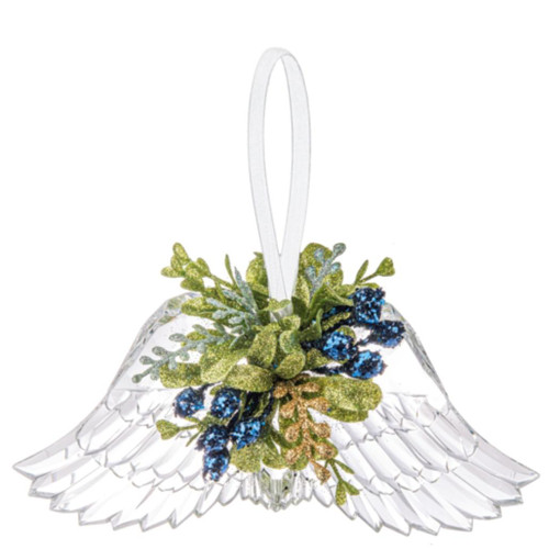 Mistletoe Angel Wings Ornament
