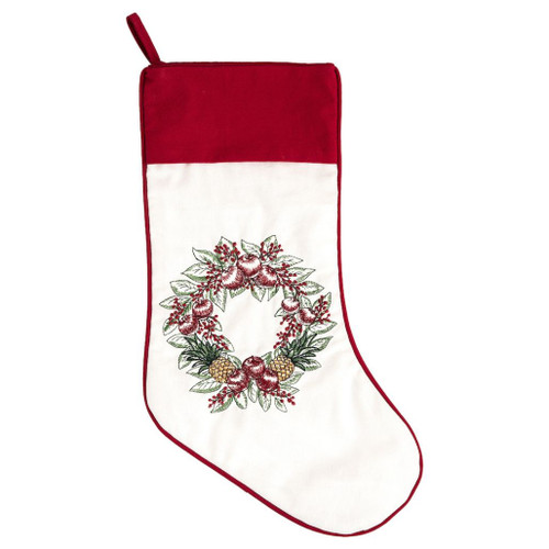 Pineapple Wreath Stocking