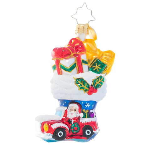 Christopher Radko - Santas Jam Packed Ride Gem Ornament