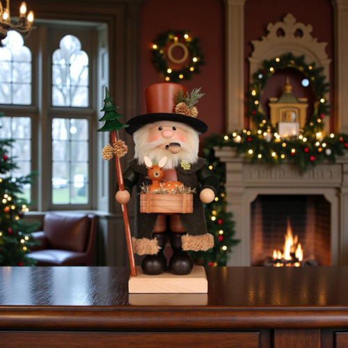 Christian Ulbricht Woodsman with Deer Incense Smoker | 14.5" Tall Handmade