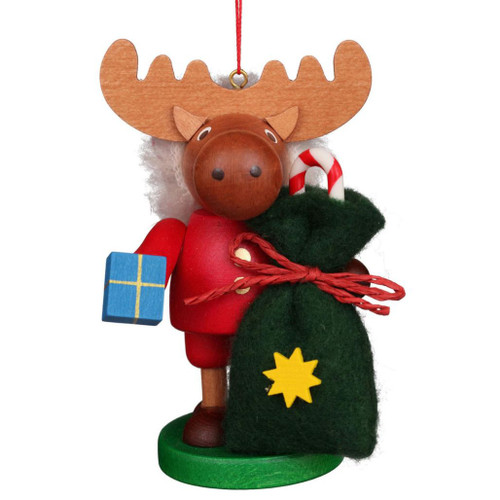 Santa Elk Ornament