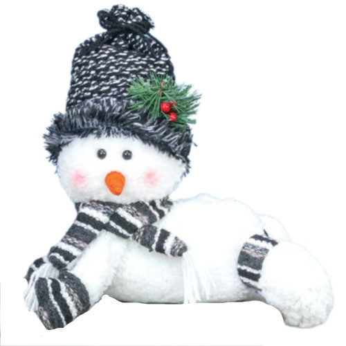 Cozy Snowman Lounger With Short Hat