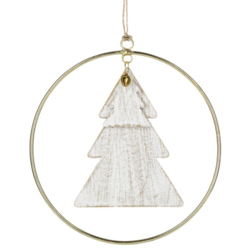 Tree in Open Circle Ornament
