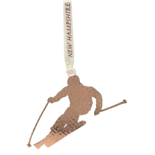 Copper Skier New Hampshire Ornament 