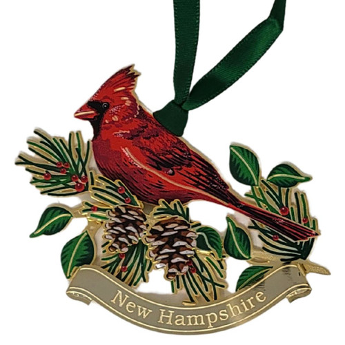 Cardinal New Hampshire Ornament 