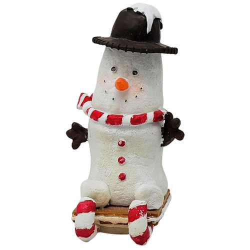 Marshmallow Snowman Wearing Top Hat