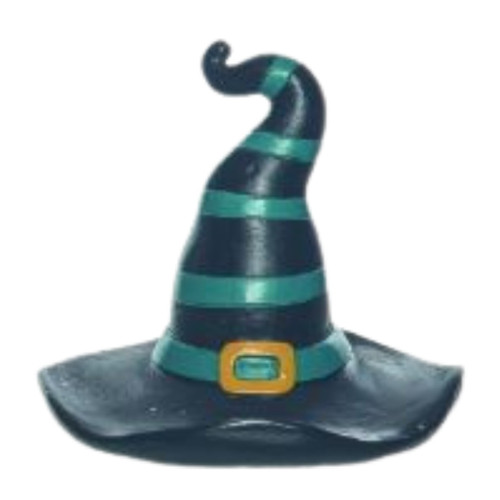 Green Witch Hat Figurine
