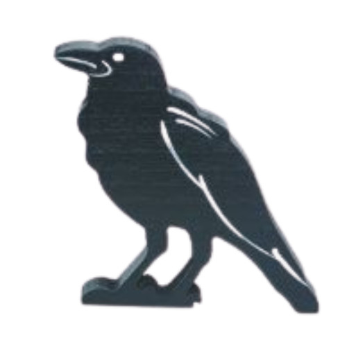 Die Cut Halloween Raven Character Decor
