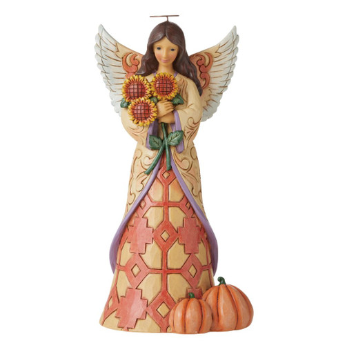 Jim Shore - Heartwood Creek - Harvest Angel With Sunflowers Figurine