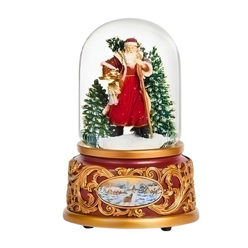 Victorian Santa Musical Water Snow Globe