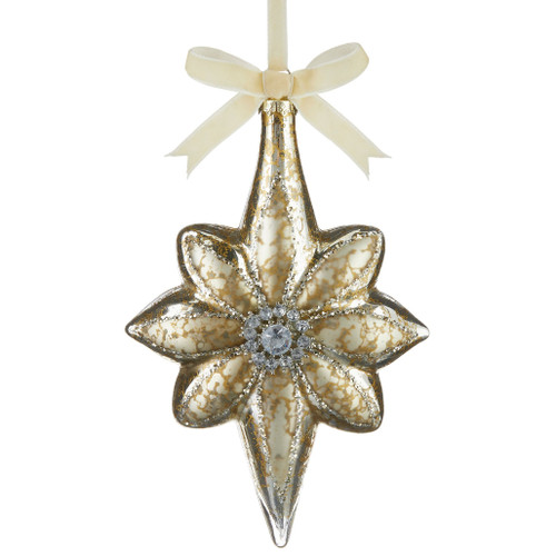 Gold North Star Ornament