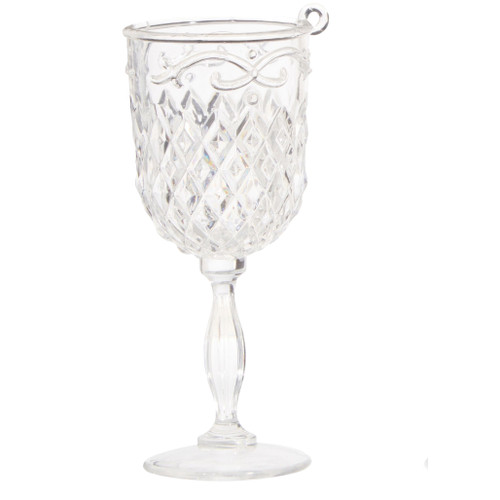 Victorian Crystal Wine Glass Ornament