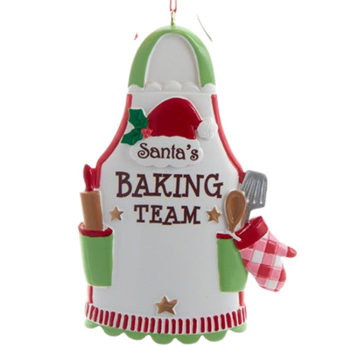 Baking Team Apron Personalized Ornament - Hand Personalized For Family And Friends 