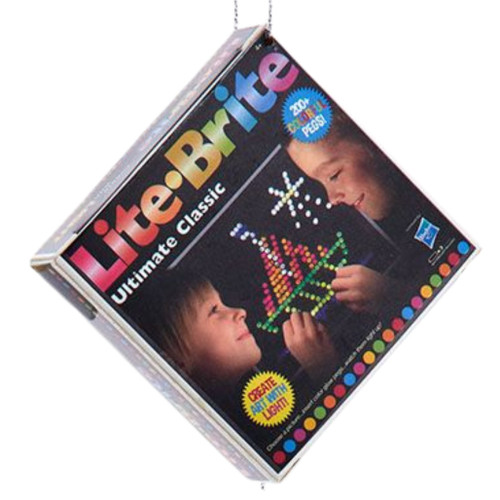 Hasbro Retro Board Game Lite Brite Ornament

