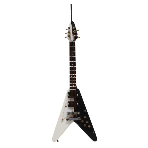 Black And White Electric Guitar Ornament