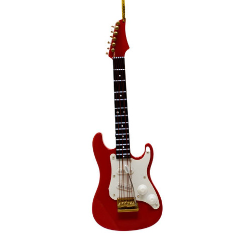 Red Electric Guitar Ornament