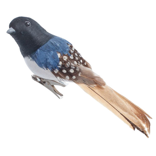 Black and Blue Chickadee Clip-On Ornament
