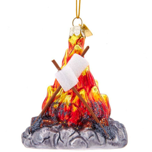 Noble Gems Campfire Glass Ornament
