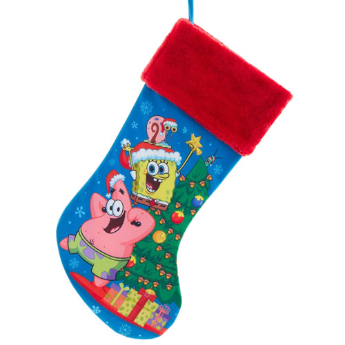 Spongebob Squarepants Decorating Tree Christmas Stocking