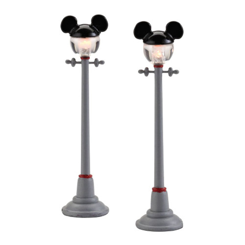 Department 56 - Disney Village - Mickey Mouse Street Lamps Set of 2