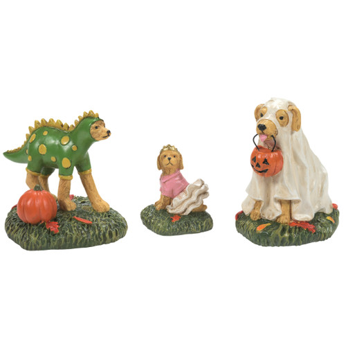 Department 56 - Halloween Village - Family Halloween Pups